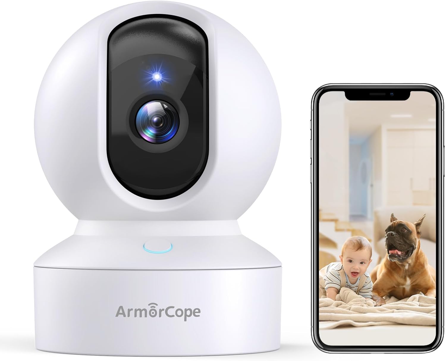 Pet Camera, 2K HD Dog Camera with Phone APP, 360° Pan/Tilt View Puppy Cam, One Click Call for Baby Monitor, MagivPix Night...