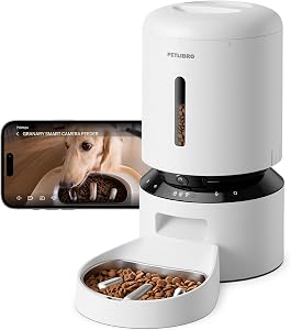 PETLIBRO Automatic Cat Feeder with Camera, Auto Pet Food Dispenser Slow Feeder Dog Bowl, 1