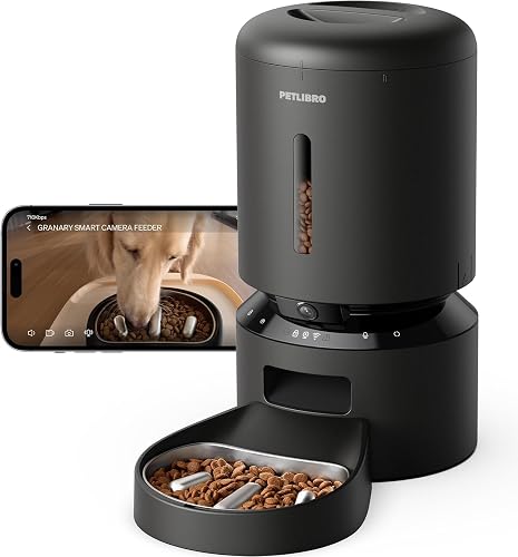 PETLIBRO Automatic Dog Feeder with Camera, Auto Cat Food Dispenser Slo — Our recommended configuration for best results