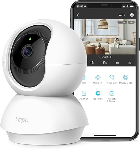 Tapo TP-Link 2K Pan Tilt Security Camera for Baby Monitor, Dog Camera — Our recommended configuration for best results