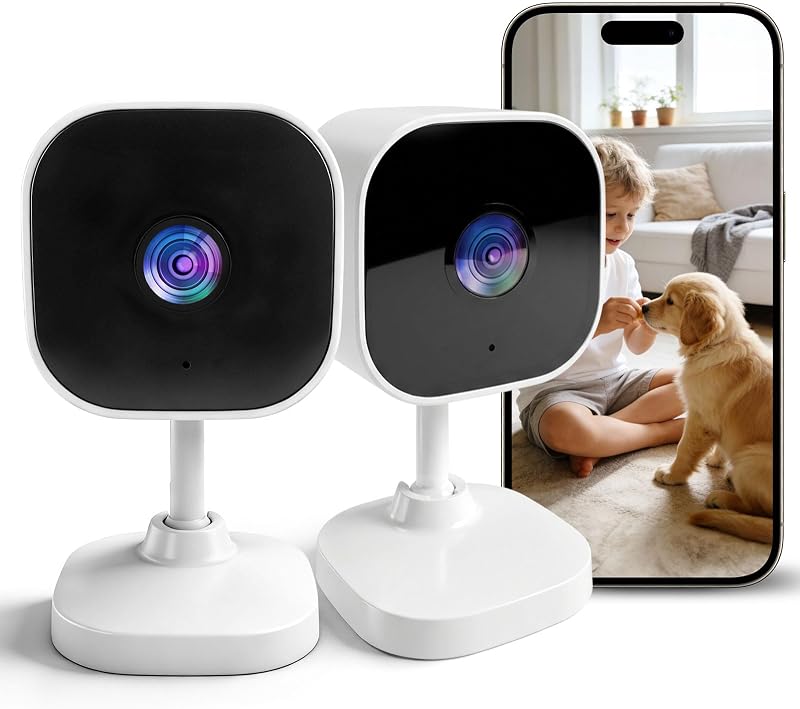 2K Cameras for Home Security Dual-Band 5G/2.4GHz WiFi Indoor Camera