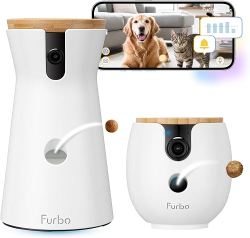 Furbo 360° Dog Camera + Mini 360° Cam [New Subscription Required at Se — Our recommended configuration for best results