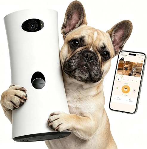 PETCPU Pet Camera Treat Dispenser, 360° Pet Dog Security Cameras with — Durability testing under extreme conditions