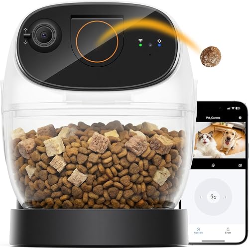 2026 3K Pet Camera Treat Dispenser, 32ft Remote Tossing for Dogs & Cat — Build quality and design details up close