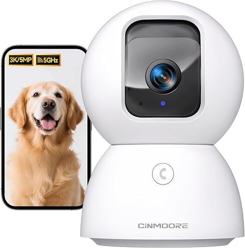 CINMOORE 5G Security Camera Indoor, 3K Pet/Dog Camera with Speaker/Pho — Side-by-side comparison of top picks in this category